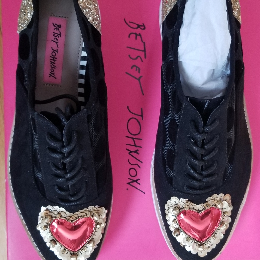 Betsy Johnson Winnie Black Size 7.5